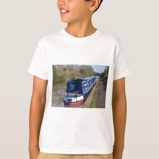 Narrowboat Indefatigable T-Shirt (Front)