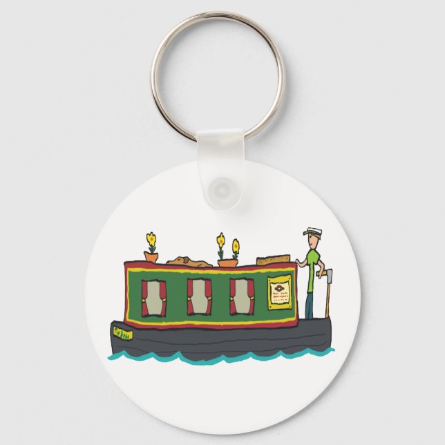 Narrowboat Key Ring (Front)