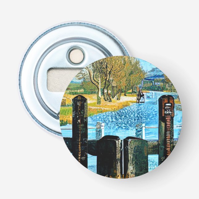 NARROWBOAT LOCK BOTTLE OPENER (Front)