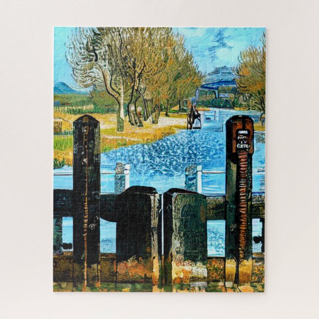 NARROWBOAT LOCK JIGSAW PUZZLE (Vertical)