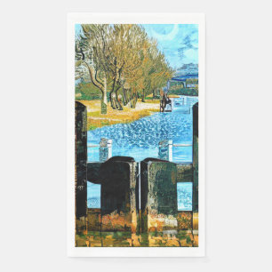 NARROWBOAT LOCK NAPKIN