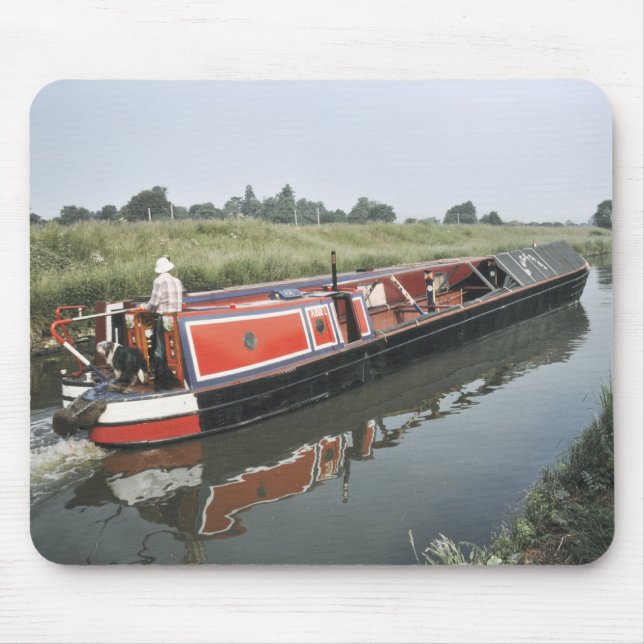 Narrowboat on the cut mouse mat (Front)