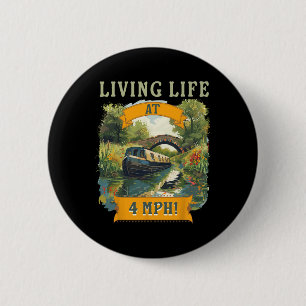 Narrowboat Outfit Idea For Women And Canal Boating 6 Cm Round Badge