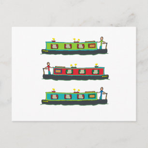 Narrowboat Postcard