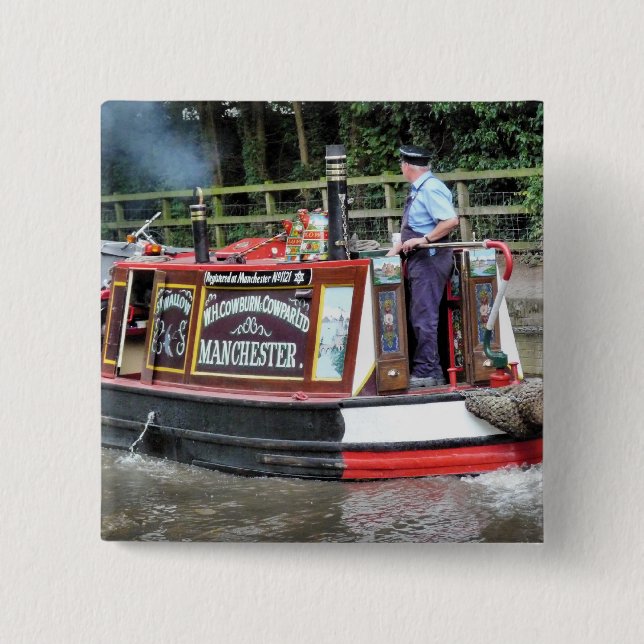 NARROWBOATS 15 CM SQUARE BADGE (Front)