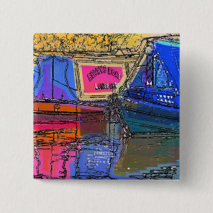 NARROWBOATS 15 CM SQUARE BADGE