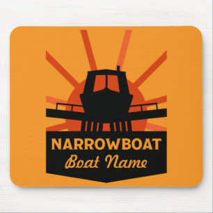 Narrowboats And Canalboat Gifts   Travel Mug Mouse Mat