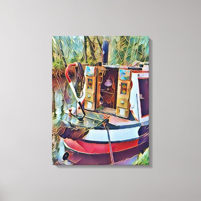 NARROWBOATS   CANVAS PRINT (Front)