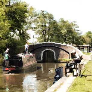 NARROWBOATS CANVAS PRINT