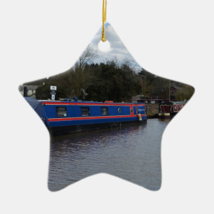 Narrowboats Ceramic Tree Decoration