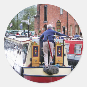 NARROWBOATS CLASSIC ROUND STICKER