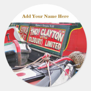 NARROWBOATS CLASSIC ROUND STICKER