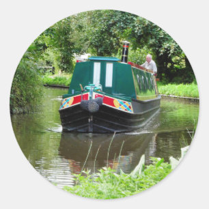 NARROWBOATS CLASSIC ROUND STICKER