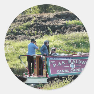 NARROWBOATS CLASSIC ROUND STICKER