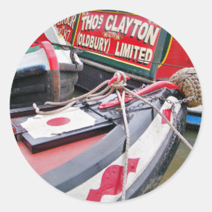 NARROWBOATS CLASSIC ROUND STICKER