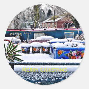 NARROWBOATS CLASSIC ROUND STICKER