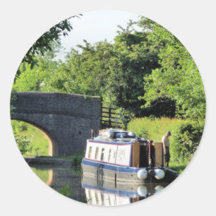 NARROWBOATS CLASSIC ROUND STICKER