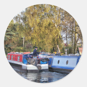 NARROWBOATS CLASSIC ROUND STICKER