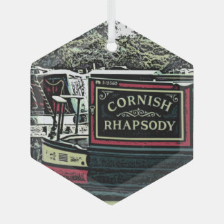 NARROWBOATS   GLASS TREE DECORATION