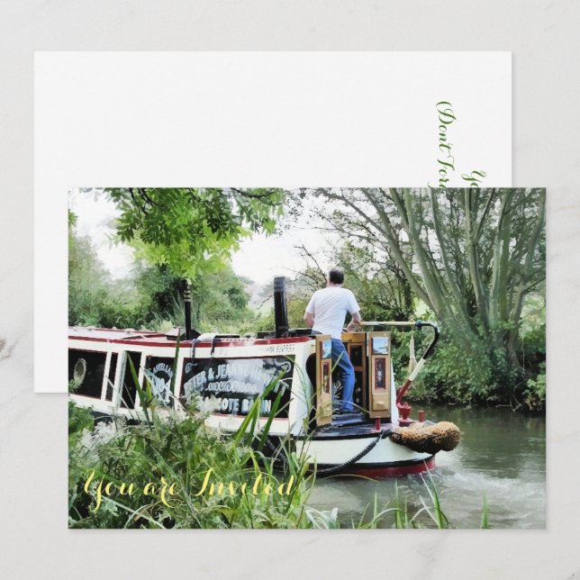 NARROWBOATS INVITATION (Front/Back)