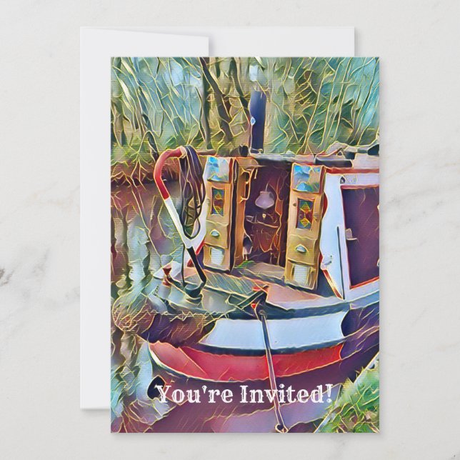 NARROWBOATS   INVITATION (Front)