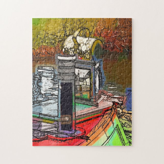 NARROWBOATS JIGSAW PUZZLE (Vertical)
