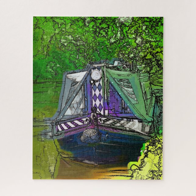 NARROWBOATS JIGSAW PUZZLE (Vertical)