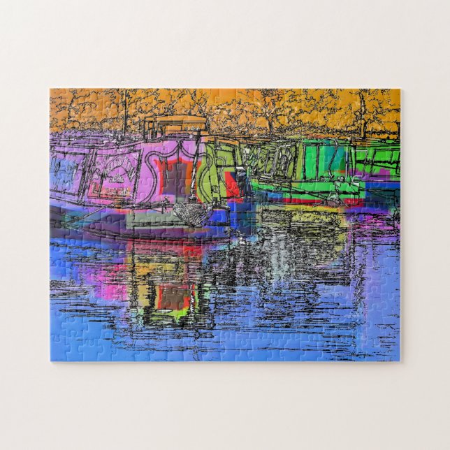 NARROWBOATS JIGSAW PUZZLE (Horizontal)