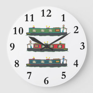 Narrowboats Large Clock