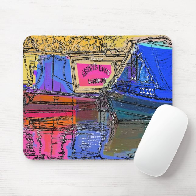 NARROWBOATS MOUSE MAT (With Mouse)