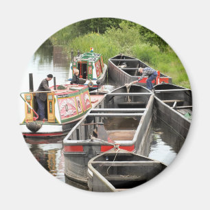 NARROWBOATS ON THE CANAL  MAGNET