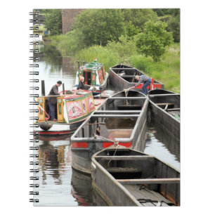 NARROWBOATS ON THE CANAL  NOTEBOOK