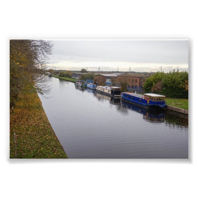 Narrowboats on the Knottingley and Goole Canal Photo Print (Front)