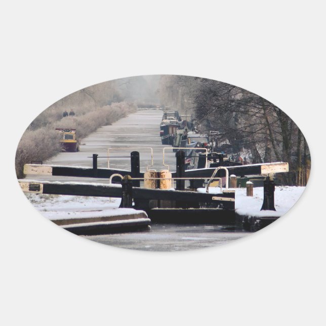 NARROWBOATS OVAL STICKER (Front)