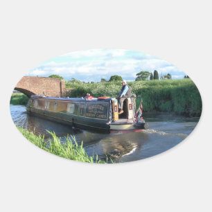 NARROWBOATS OVAL STICKER