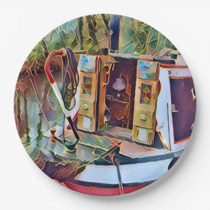 NARROWBOATS PAPER PLATE