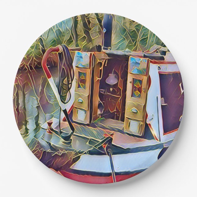 NARROWBOATS   PAPER PLATE (Front)