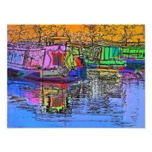 NARROWBOATS PHOTO PRINT