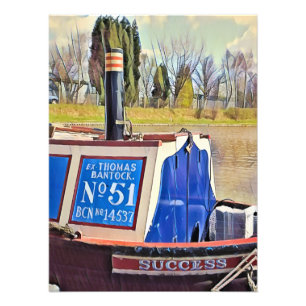 NARROWBOATS    PHOTO PRINT