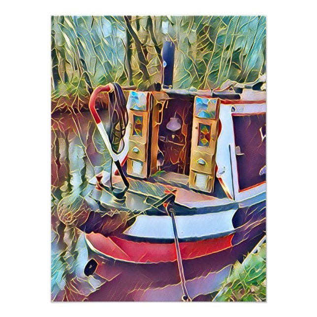 NARROWBOATS  PHOTO PRINT (Front)