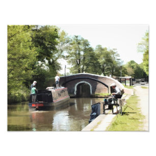 NARROWBOATS PHOTO PRINT
