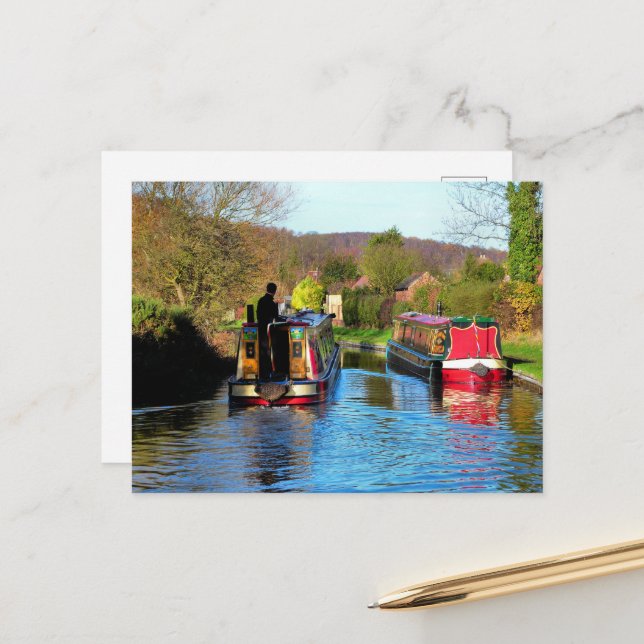 NARROWBOATS   POSTCARD (Front/Back In Situ)