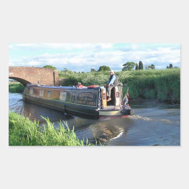 NARROWBOATS RECTANGULAR STICKER (Front)