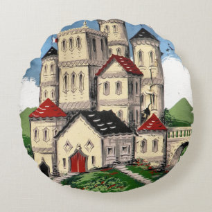 NARROWBOATS ROUND CUSHION