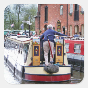 NARROWBOATS SQUARE STICKER