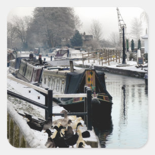 NARROWBOATS SQUARE STICKER