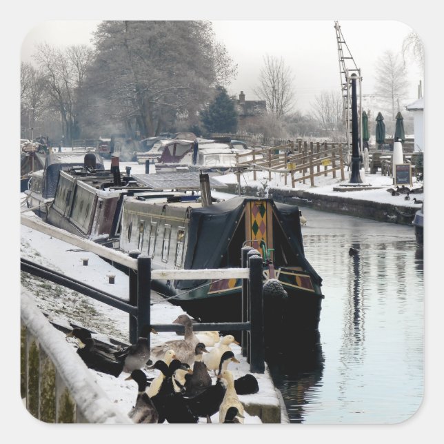 NARROWBOATS SQUARE STICKER (Front)