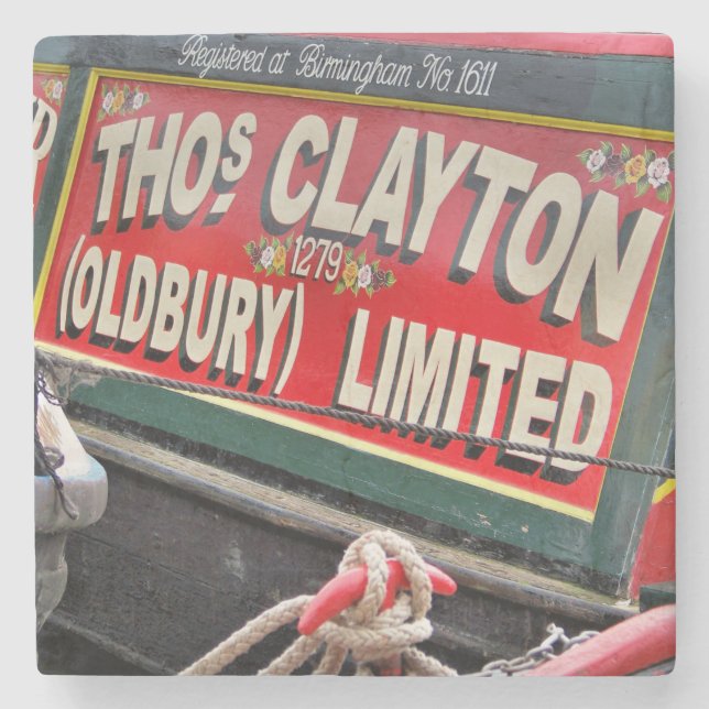 NARROWBOATS STONE COASTER (Front)