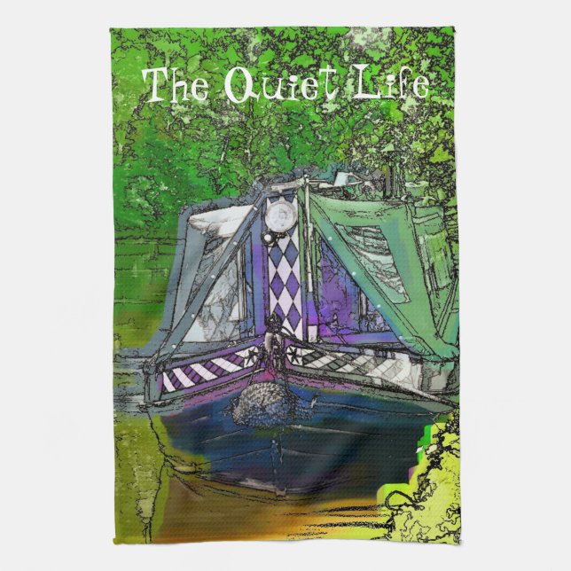 NARROWBOATS TEA TOWEL (Vertical)