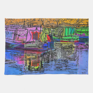 NARROWBOATS TEA TOWEL
